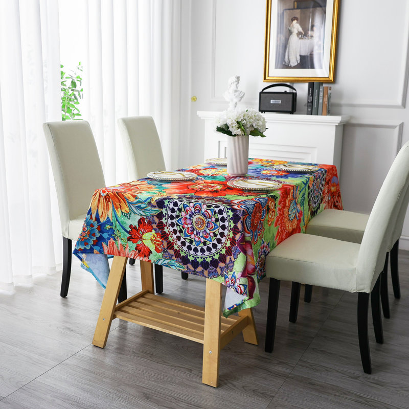 Dakota Fields Tablecloth, Original Design Hand Drawing Art
